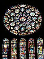 Chartres, Cathedrale, Vitrail et Rose (2)